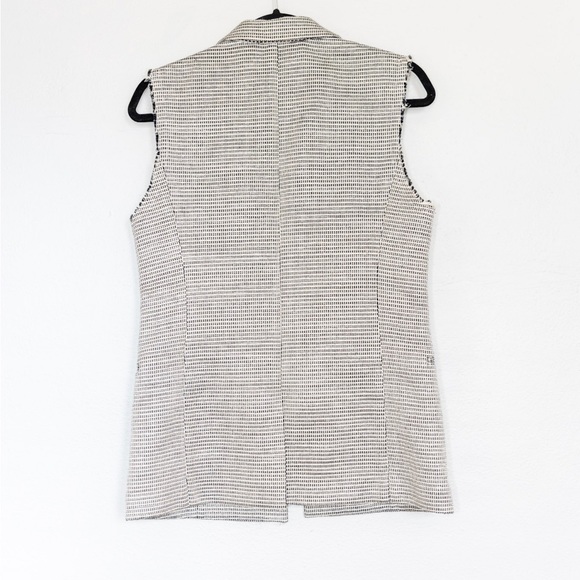 Theory Guided Eldora woven tweed vest with raw edges sz 8 - Picture 2 of 2